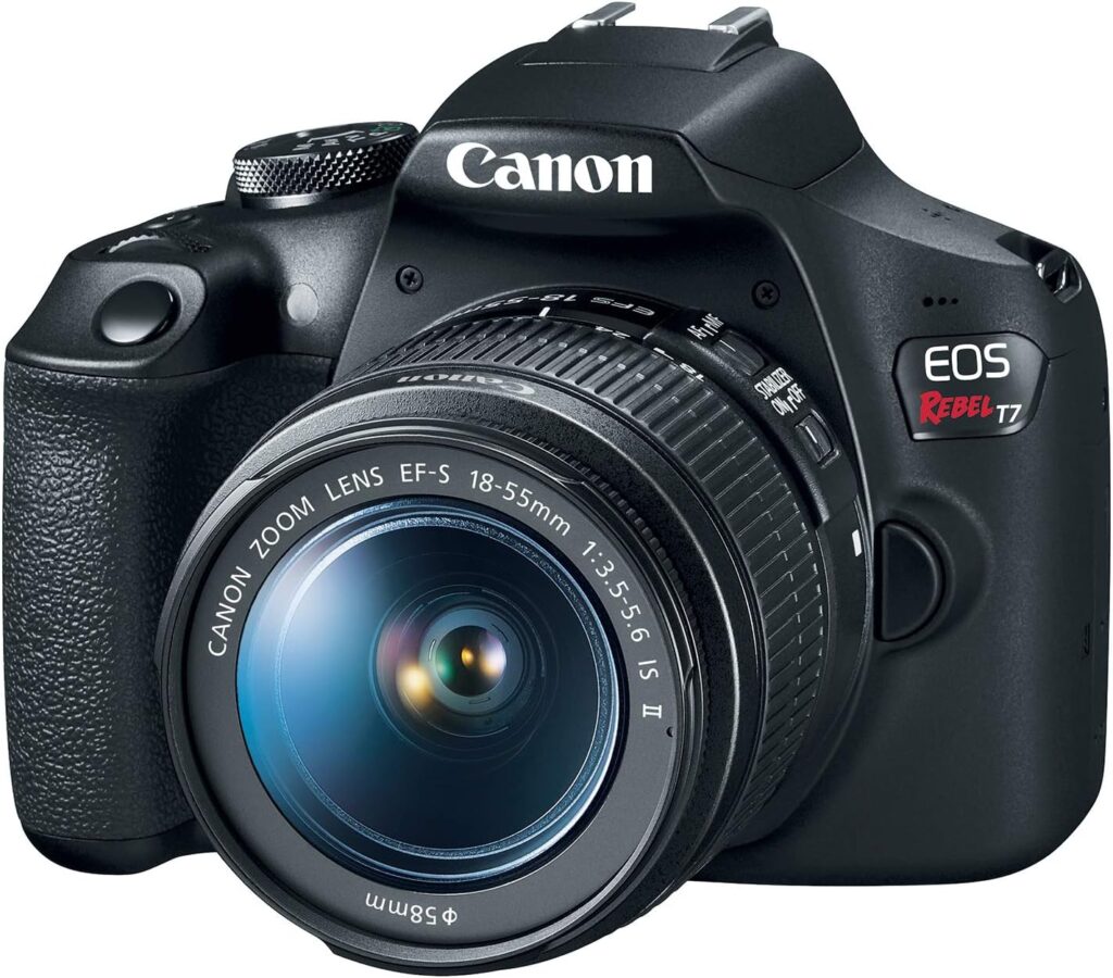 Amazon.com : Canon EOS Rebel T7 DSLR Camera with 18-55mm Lens | Built-in Wi-Fi | 24.1 MP CMOS Sensor | DIGIC 4+ Image Processor and Full HD Videos : Electronics