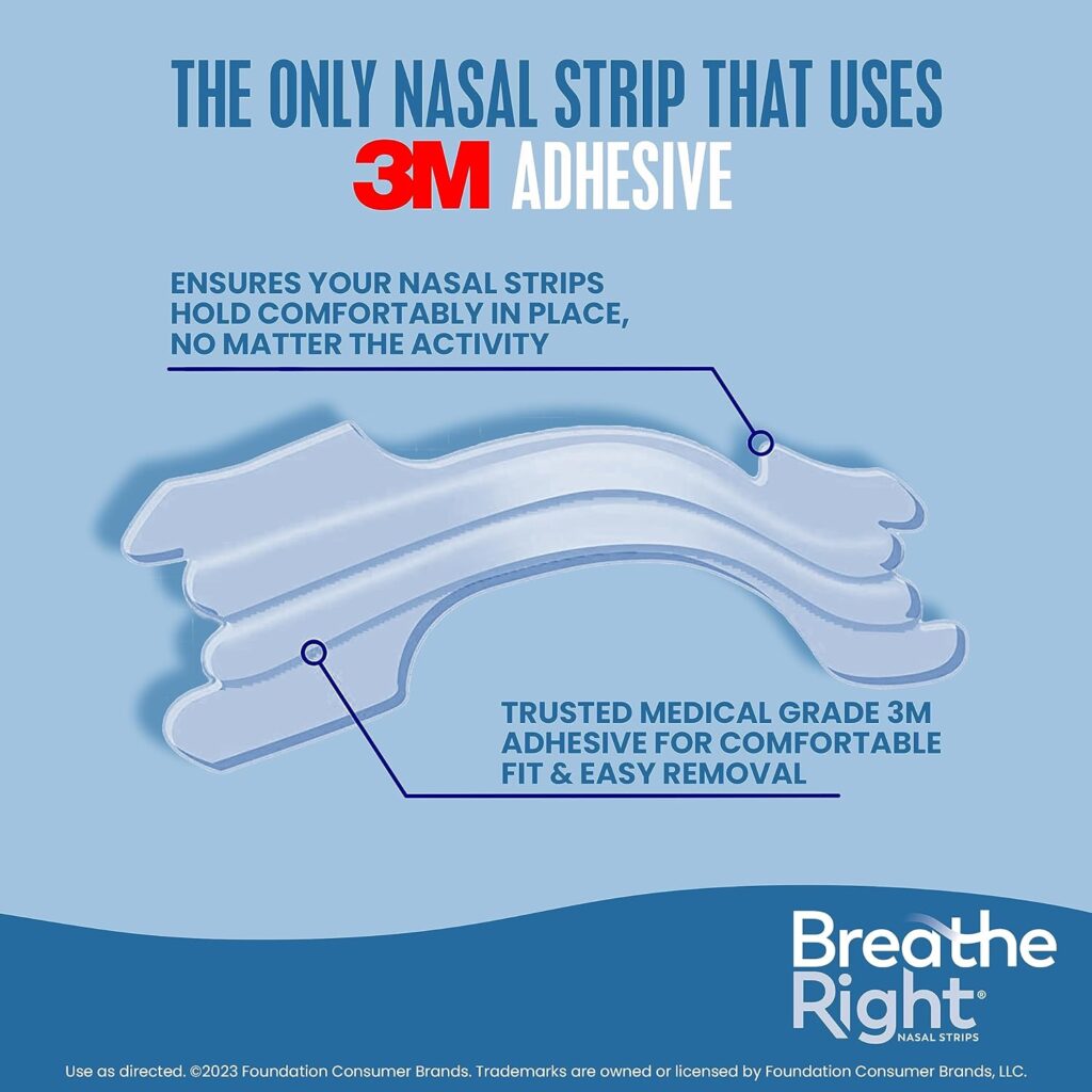 Breathe Right Original Nasal Strips Clear Sm/Med For Sensitive Skin Drug-Free Snoring Solution  Nasal Congestion Relief Caused by Colds  Allergies 30 ct (Packaging May Vary)