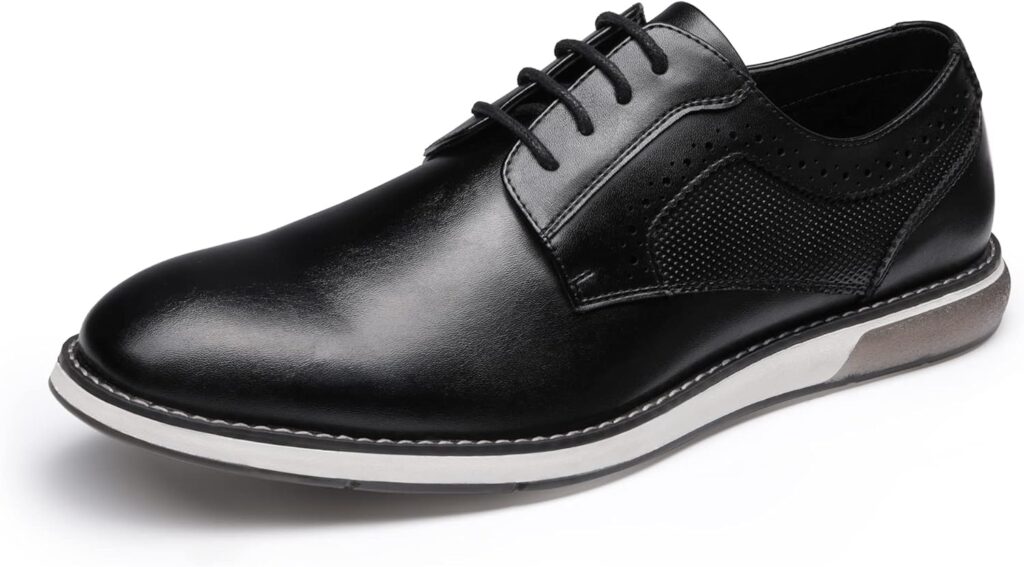 Bruno Marc Mens Plain Toe Oxford Shoes Business Formal Derby Dress Sneakers