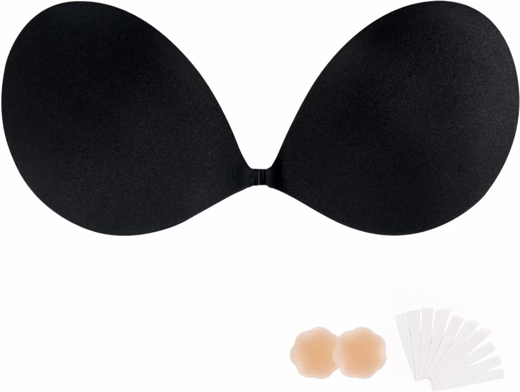 digitharbor Sticky Bras Push Up Adhesive Invisible Bra Backless Strapless Bra for Women