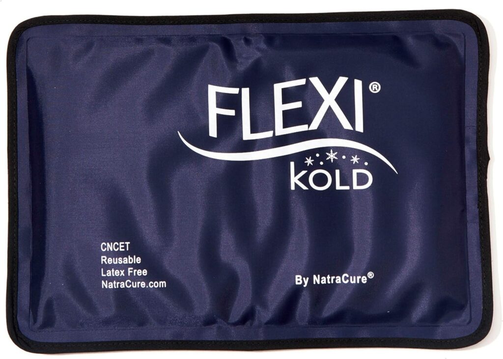 FlexiKold Gel Soft Flexible Ice Packs for Injuries - Reusable Freezer Cold Pack, Cold Compress  Cooling Gel Pad for Face, Shoulder, Hip, Leg, Arm, Ankle  Foot Injury - Medium - 7.5” x 11.5”