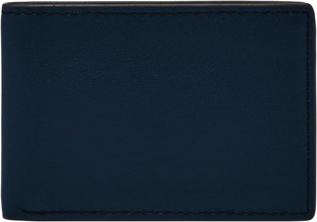Fossil Mens Steven Front Pocket Wallet, Insignia Blue, One Size