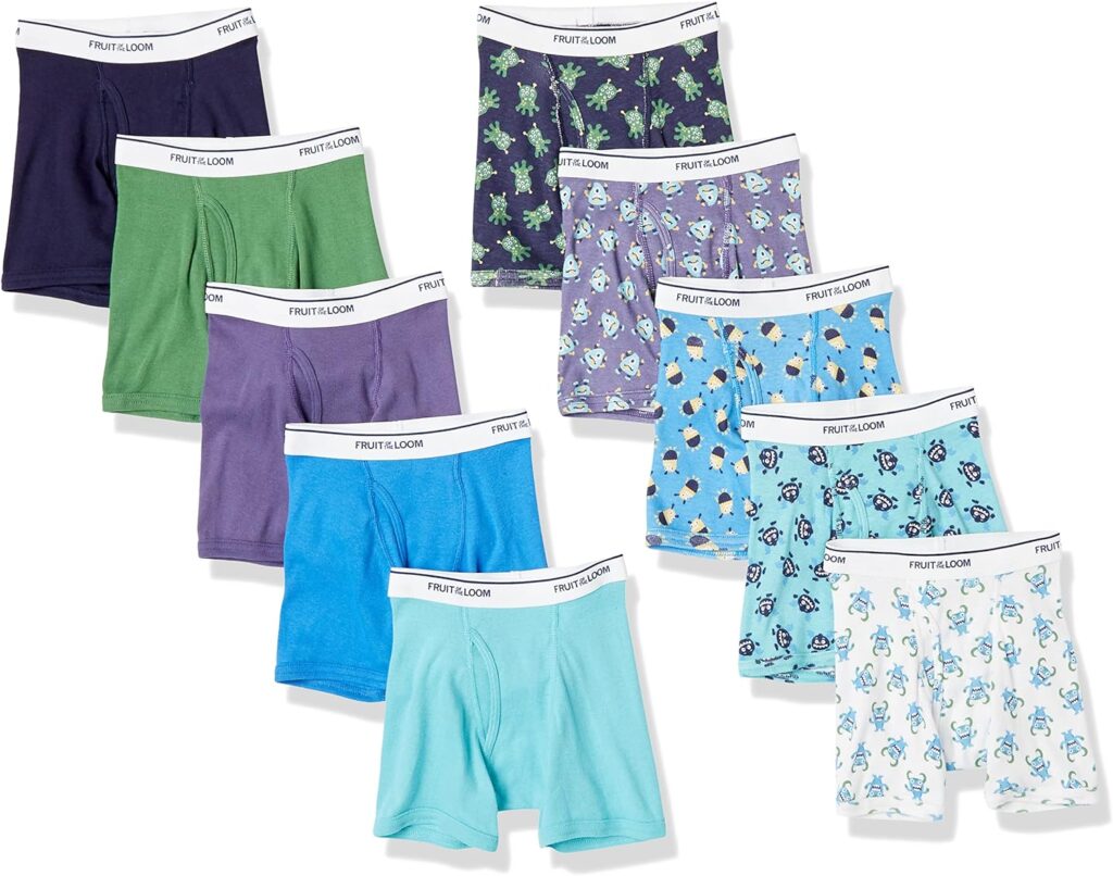 Fruit of the Loom Boys Tag Free Cotton Boxer Briefs