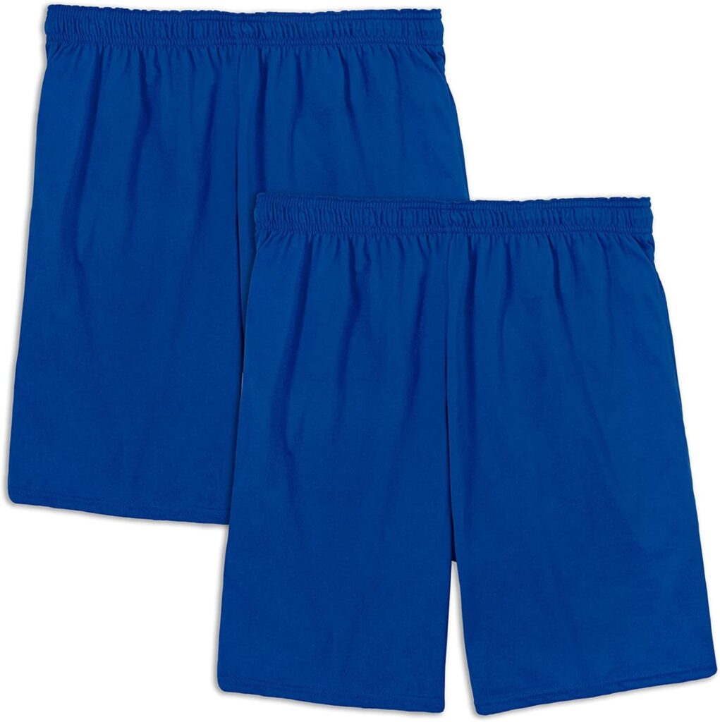 Fruit of the Loom Mens Eversoft Cotton Shorts with Pockets (S-4XL)