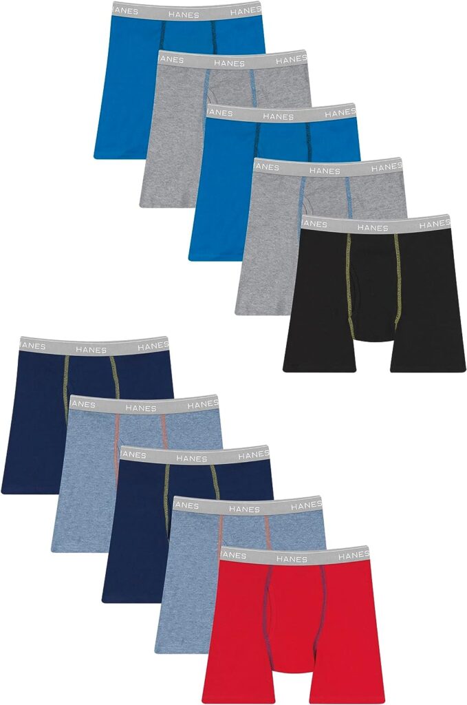 Hanes Boys and Toddler Underwear, Comfort Flex Waistband Boxer Briefs, Multiple Packs Available