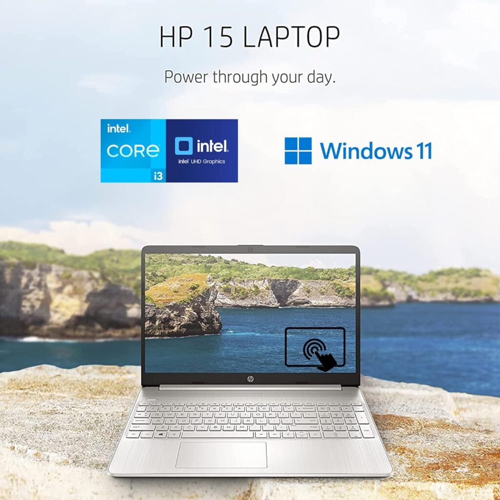 HP Newest Pavilion 15.6 HD Touchscreen Anti-Glare Laptop, 16GB RAM, 1TB SSD Storage, Intel Core Processor up to 4.1GHz, Up to 11 Hours Long Battery Life, Type-C, HDMI, Windows 11 Home, Silver