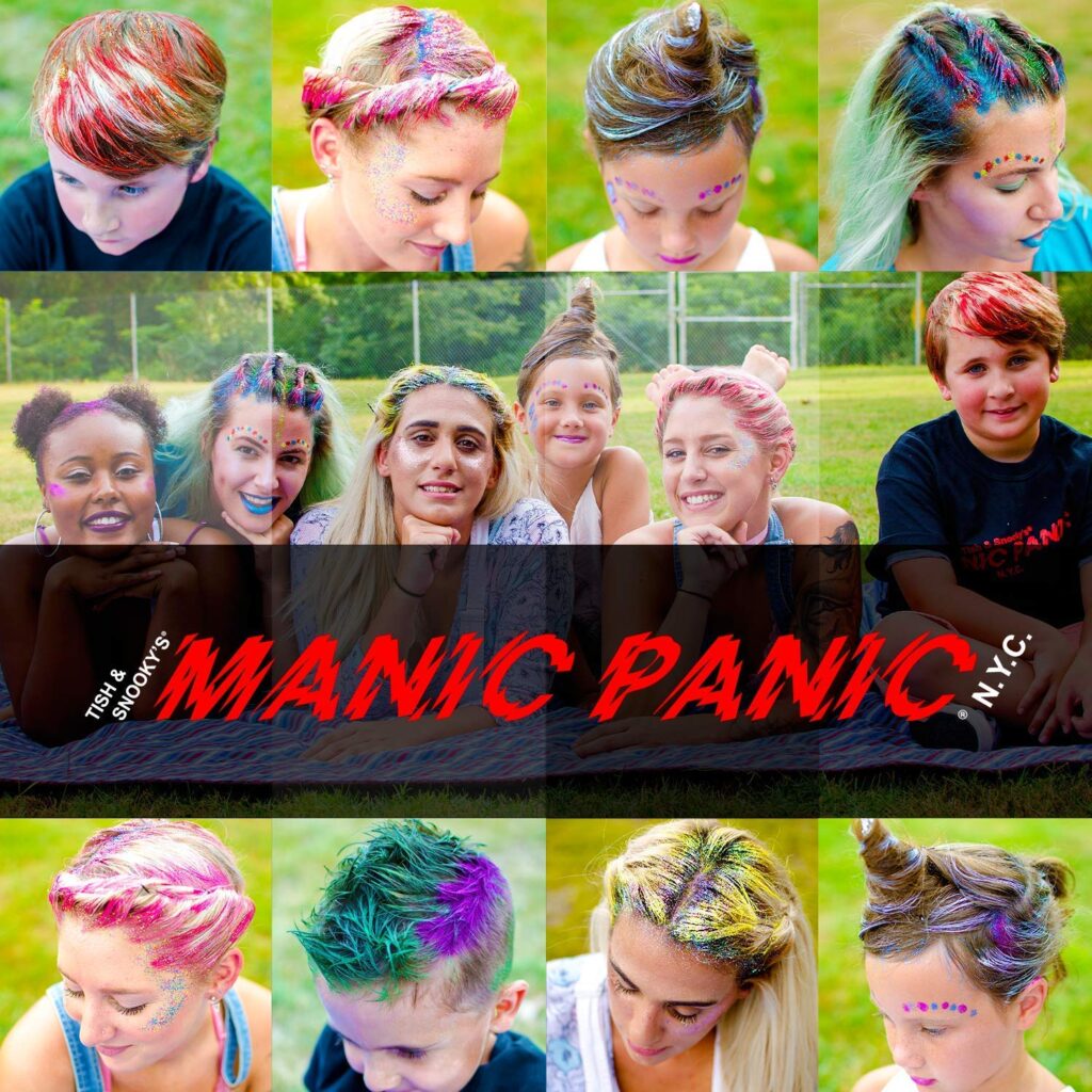 MANIC PANIC Electric Lizard Green Hair Dye Gel - Dye Hard - Temporary Washable Hair Color Gel In A Bright Green Shade With Strong Hold - Glows in Blacklight For Kids  Adults - Vegan (1.66 oz)
