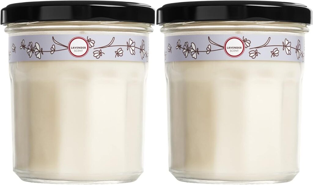 Mrs. Meyers Clean Day Scented Soy Aromatherapy Candle, 35 Hour Burn Time, Made with Soy Wax, Lavender, 7.2 oz- Pack of 2