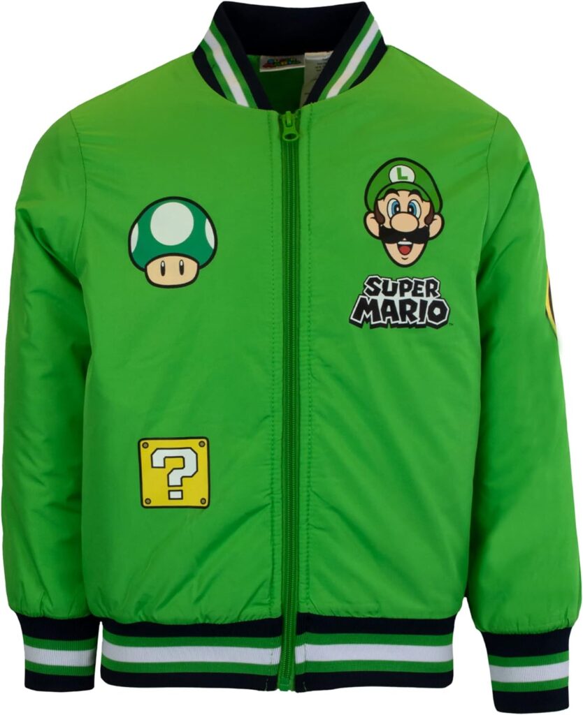 Nintendo Super Mario Bomber Jacket, Mario and Luigi Bomber Jacket