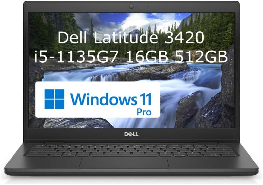 Oemgenuine OEM Dell Latitude 3420 14 FHD, Intel i5-1135G7, 16GB RAM, 512GB NVMe, GeForce MX450, WiFi, BT, Backlit KB, HD Webcam, Micro SD Reader, Gray, W11P, 1YR, Business Laptop