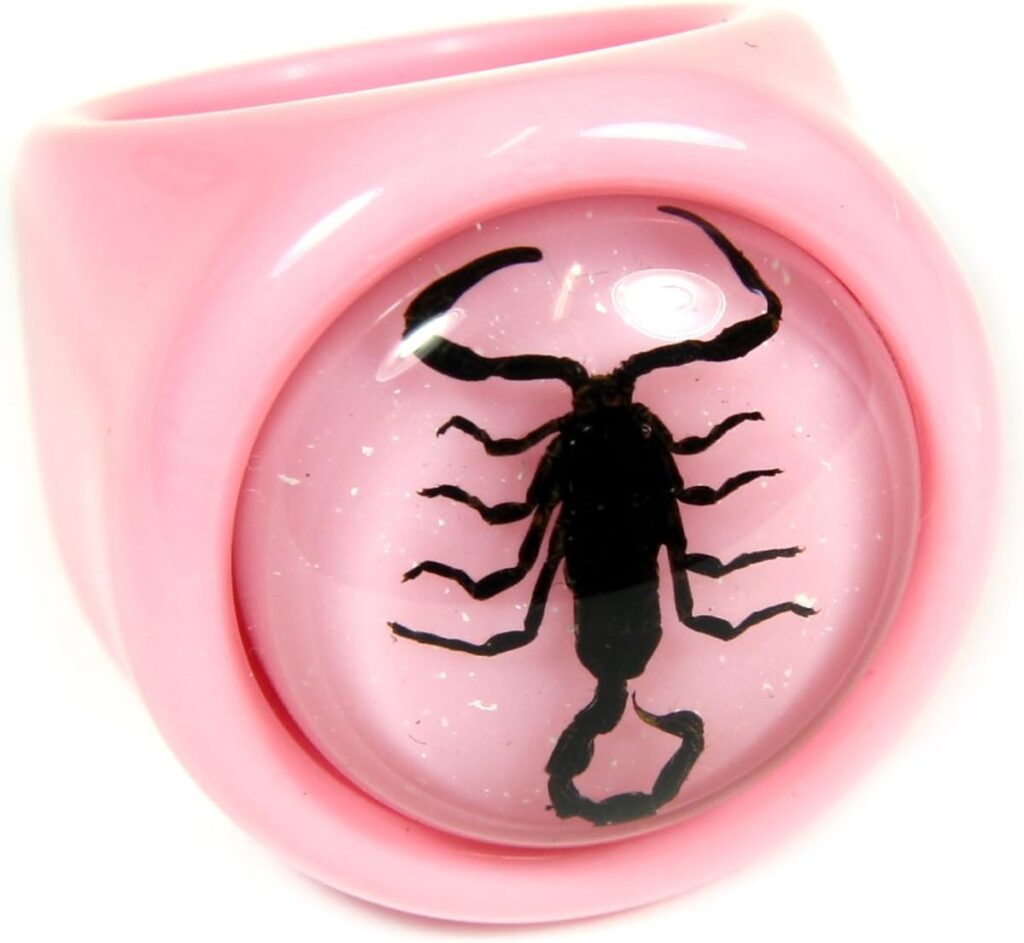REALBUG Black Scorpion Pink Ring Size 6