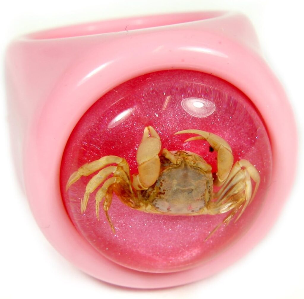 REALBUG Crab Pink Ring Size 6