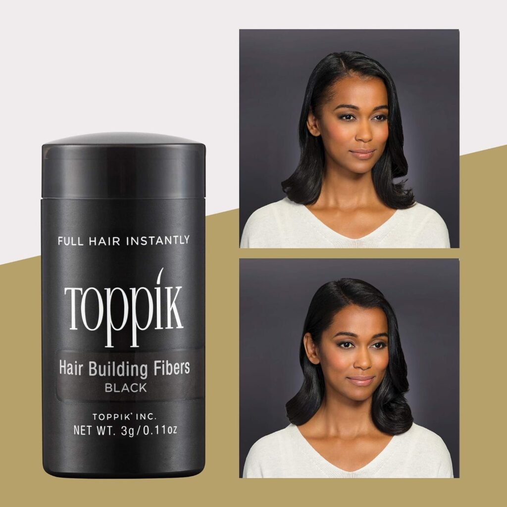 Toppik Hair Building Fibers, Medium Blonde, 3g Fill In Fine or Thinning Hair Instantly Thicker, Fuller Looking Hair 9 Shades for Men Women