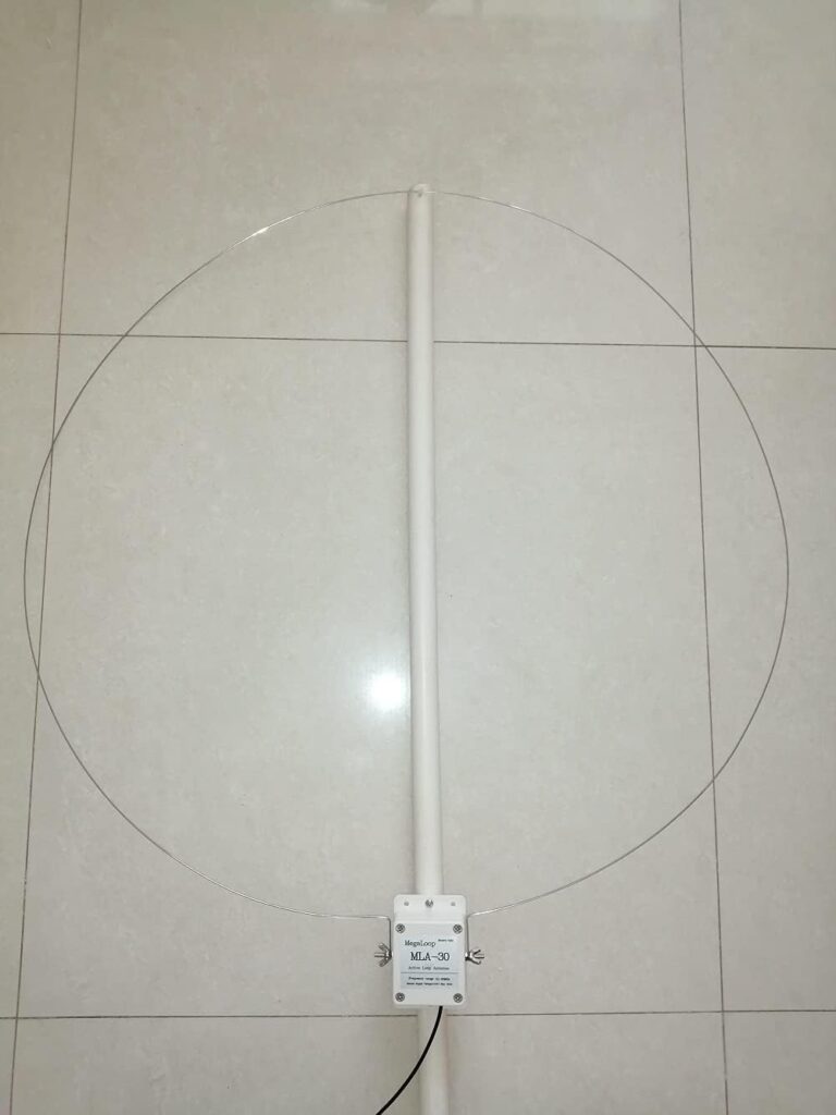 Upgrade Version Loop Antenna MLA-30+ Plus 0.5-30MHz Rainproof Ring Active Receive Antenna Low Noise Medium Short Wave