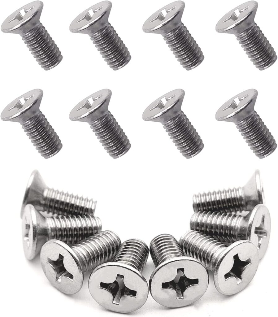8pcs Stainless Steel Brake Disc Rotor Screws 93600-06014-0H- Compatible With Honda, Acura, Hyundai and Kia Models, Stainless Steel Retaining Screws for Front and Rear