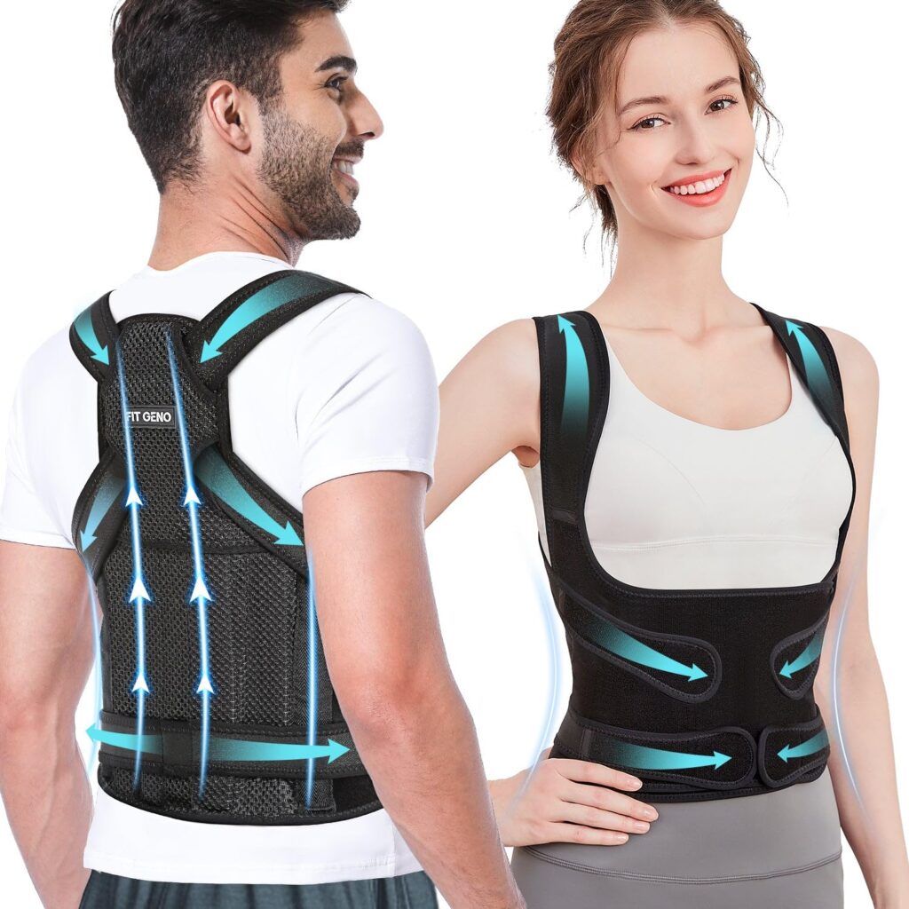 Back Brace and Posture Corrector for Women and Men, Back Straightener Posture Corrector, Scoliosis and Hunchback Correction, Back Pain, Spine Corrector, Support, Adjustable Posture Trainer (Medium)
