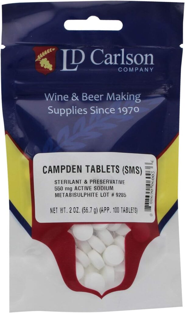 Campden Tablets (sodium metabisulfite) - 2 Oz(100 Tablets)