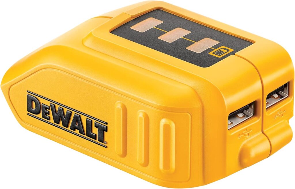 DEWALT 12V/20V MAX* USB Charger, Tool Only (DCB090),Yellow