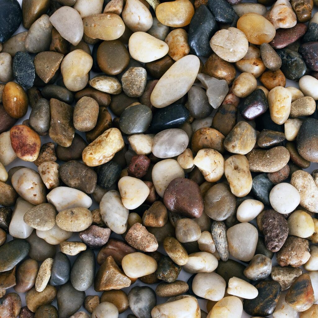 Galashield Pebbles for Plants, River Rocks, Decorative Stones for Vases, Garden Rocks Outdoor Landscaping, Polished Aquarium Gravel (2 lb Bag), 1-2 cm