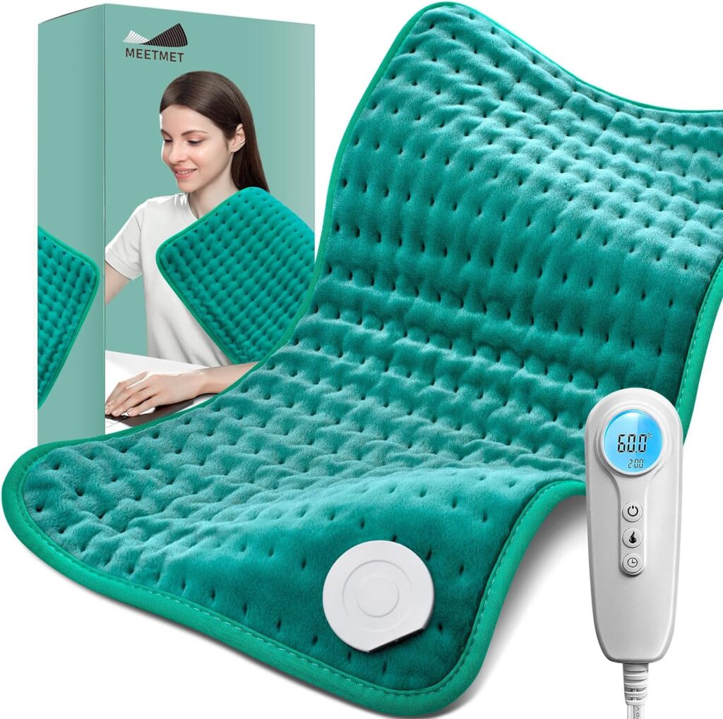 Heating Pad for Back, Neck, Shoulder Pain and Cramps, Electric Heating Pads with Auto Shut Off, Moist Dry Heat Options, Gifts for Women, Men, Mom, Dad, Wife, Husband, Christmas, Birthday