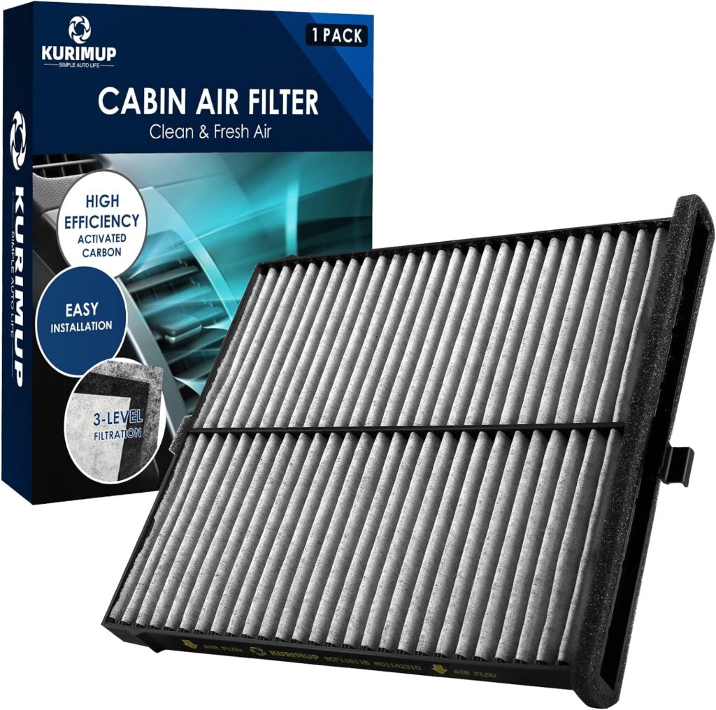 KURIMUP Premium Cabin Air Filter with Activated Carbon,Replacement for CF11811, Fit for Mazda 3 (2014-2018)/6 (2014-2021)/CX5.