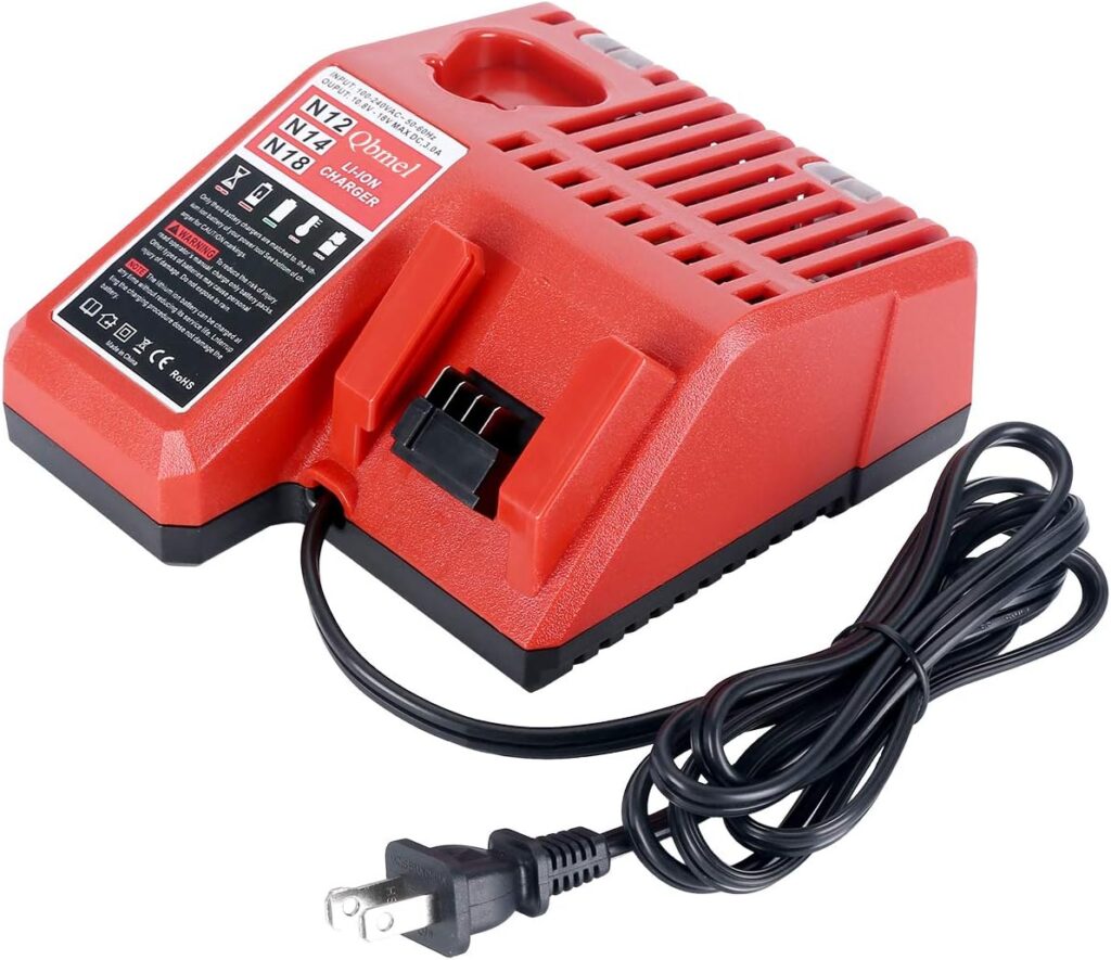 M12  M18 Multi Voltage Lithium Ion Battery Charger for Milwaukee 48-59-1812 18V12V Fuel Gauge XC Battery