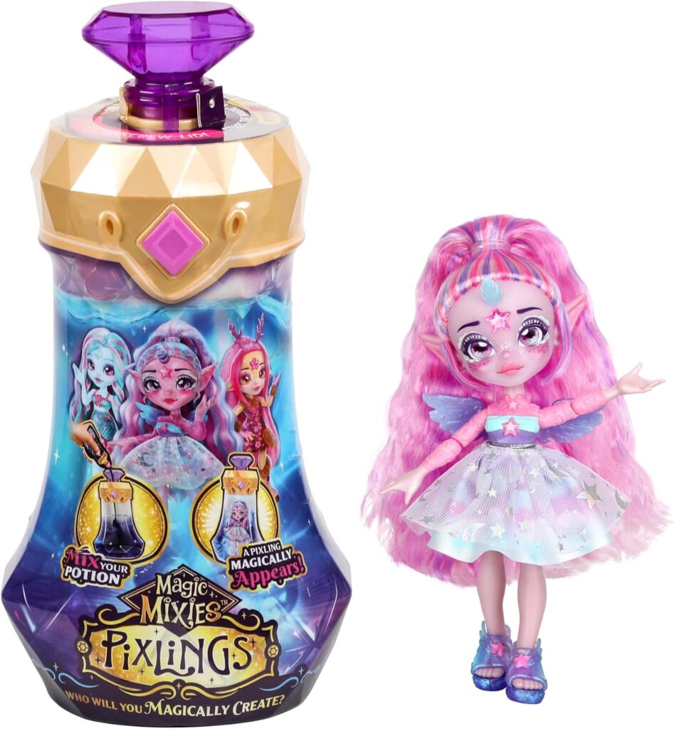 Magic Mixies Pixlings. Unia The Unicorn Pixling. Create and Mix A Magic Potion That Magically Reveals A Beautiful 6.5 Pixling Doll Inside A Potion Bottle!