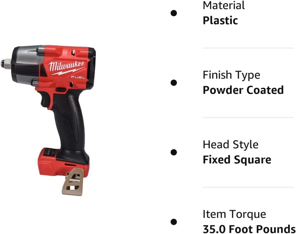 Milwaukee 2962-20 M18 18V Fuel 1/2 Mid-torque Impact Wrench with Friction Ring