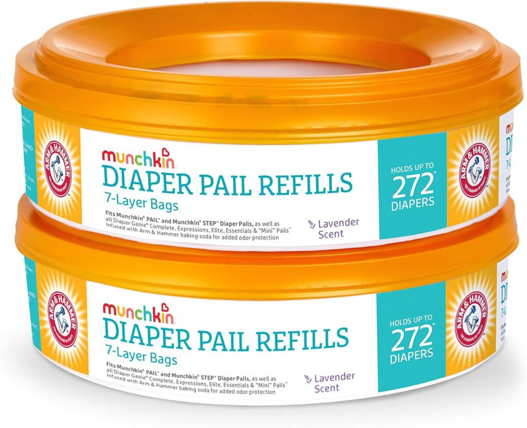 Munchkin® Arm  Hammer Diaper Pail Refill Rings, 544 Count, 2 Pack (272 Count Each)