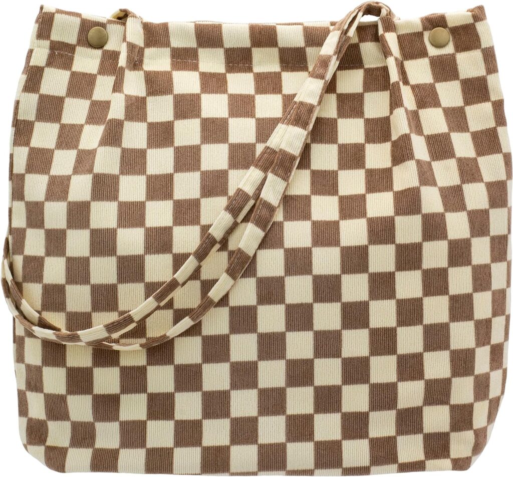 PAZIMIIK Corduroy Tote Bags for Women