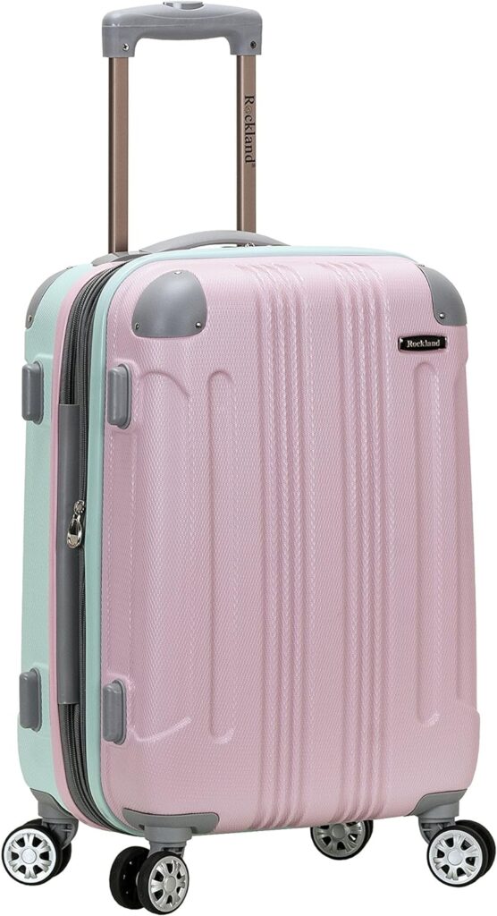 Rockland London Hardside Spinner Wheel Luggage, Mint, Carry-On 20-Inch