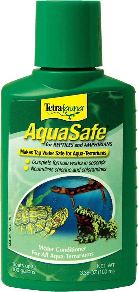 TetraFauna AquaSafe Water Conditioner for Reptiles  Amphibians 3.38oz (75077009)