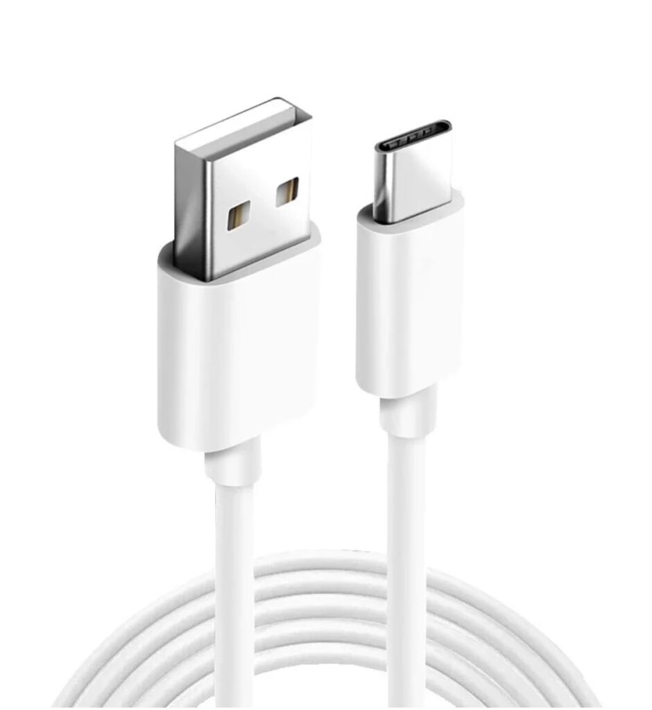 USB-A to USB-C Fast Charging and Syncing Cable | 3.3 Ft White Fast Charging and Syncing Cable for iPhone 15/ iPhone 15 Pro/iPhone 15 Pro Max/iPad Pro 11 / iPad Pro 12.9/Samsung/PC/MacBook Pro 2022