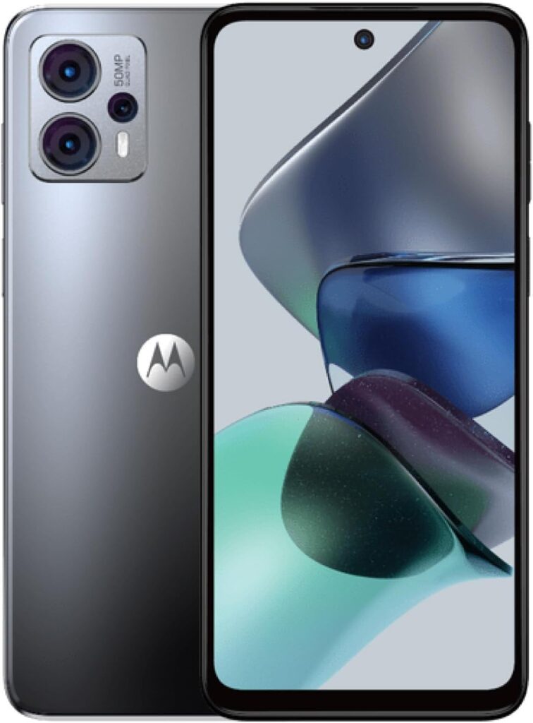 Motorola Moto G23 4G LTE XT2333-1 | 4GB RAM | 128GB Storage | Dual SIM | 50MP Camera | 30W TurboPower | 6.5 LCD 90Hz Display | International Model | GSM Factory Unlocked - (Gray)